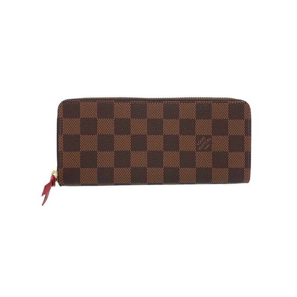 Louis Vuitton Damier Portefeuille Wallet Clemence Zip Around Long